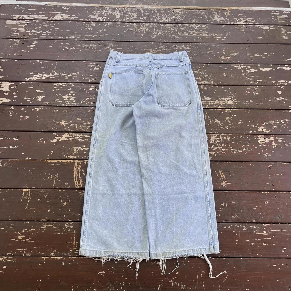 (34x30) Vintage 90s JNCO Jeans Smokestacks Pipes Wide Leg Baggy Skater Rave - Picture 2 of 8